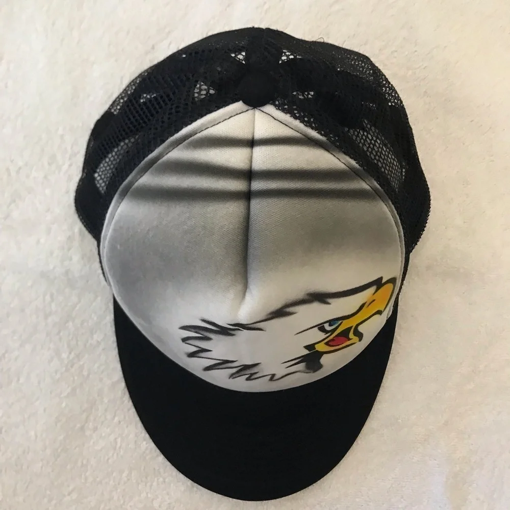 Cobra Eagle Youth Adjustable Black Mesh SnapBack Trucker Cap